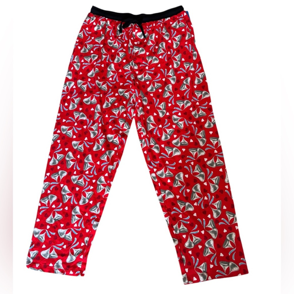 Men’s Hershey’s Kisses Pajama Lounge Pants Drawstring Pockets Size 2XL NWT Red